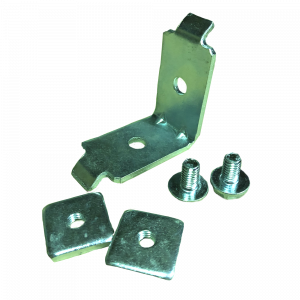 Corner connector for aluminum ladder tray